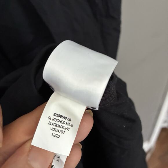 Old Navy Sleeveless Smocked Maxi Dress Black Fairy Cottagecore peasant Size XXL - Picture 7 of 7